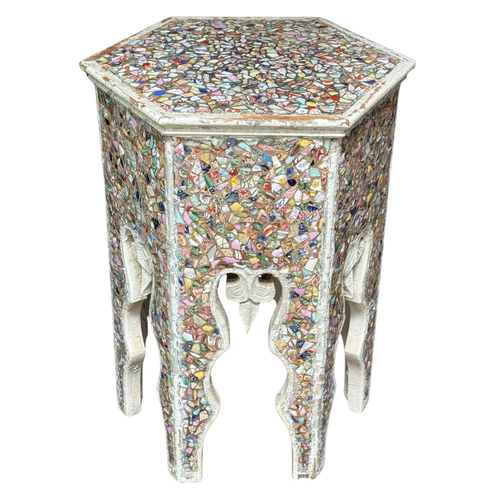 Vintage American Shardware Moroccan Side Table