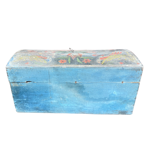 18th-century French Painted Trunk