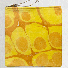 Hand Marbled One of a Kind Zipper Pouch (#203)