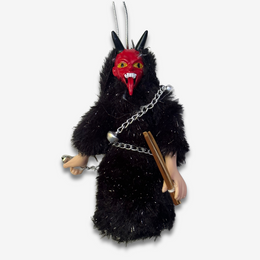 Small Black Furry Krampus Ornament