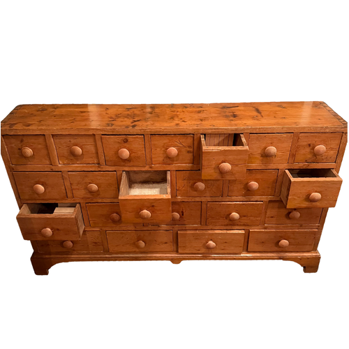 Early 20th-century Multi-Drawer Wood Cabinet