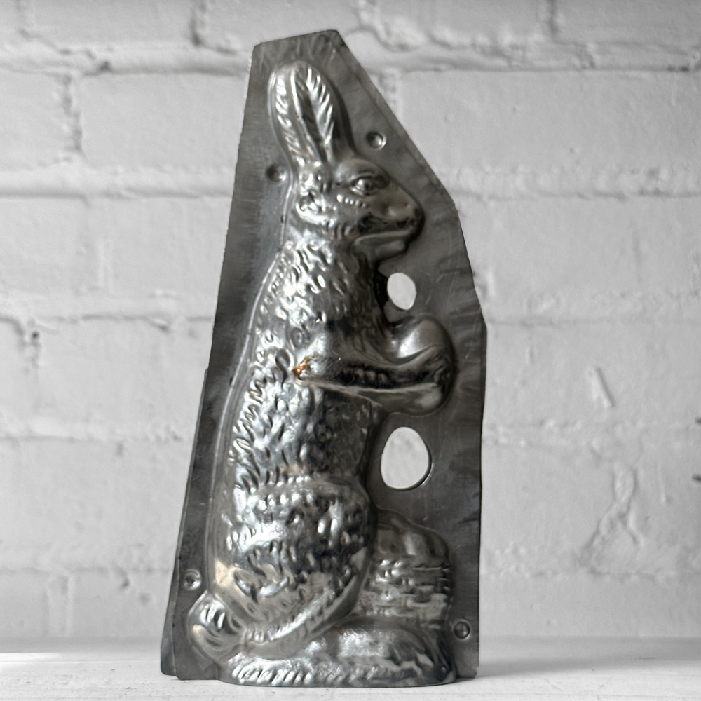 Antique Chocolate Rabbit Tin Mold (#61)