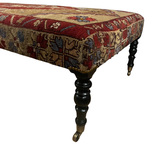 Custom Antique Rug Ottoman