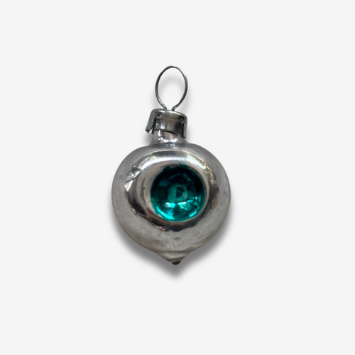 Nostalgic Mini Blue & Green Round Ornament