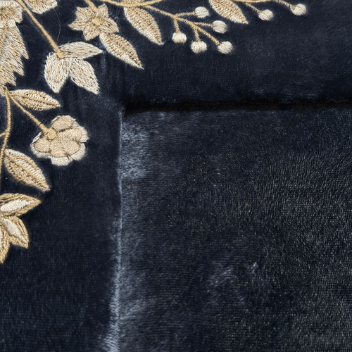 Liza Silk Velvet Square Tabletop Frame in Indigo (#20)