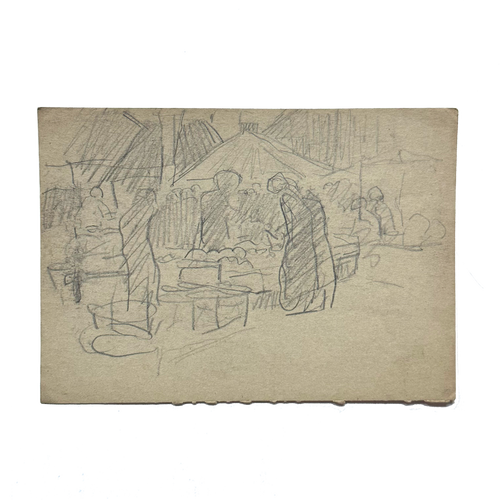 Evert Rabbers Early 20th-century Figure Sketch (ERP22)