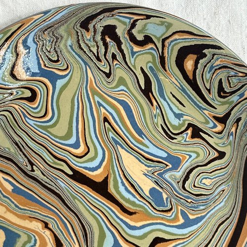 Marbled Dinner Plate in Papeete (PP #720)