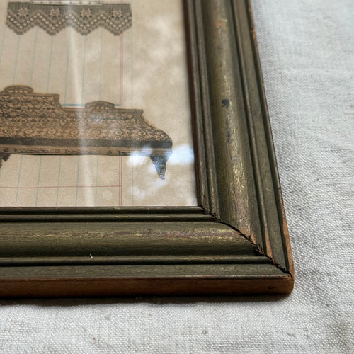 19th-century Framed Victorian Collage Scrapbook Page