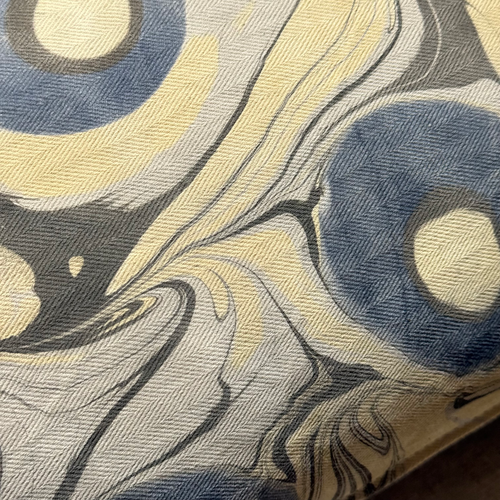 Hand Marbled One-of-a-Kind Pillow (26-09)