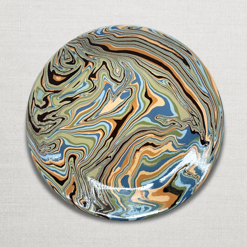 Marbled Dinner Plate in Papeete (PP #720)