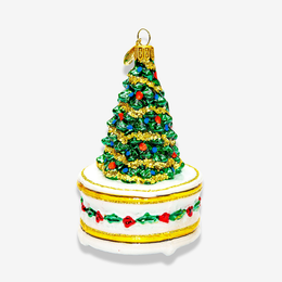 Christmas Tree On Pedestal Ornament
