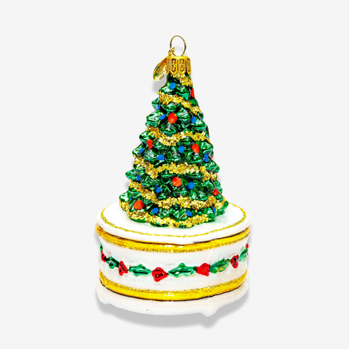 Christmas Tree On Pedestal Ornament