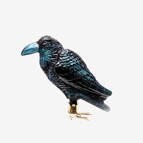 Black Raven Clip-On Ornament
