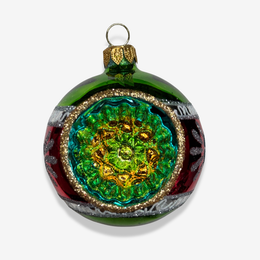 Nostalgic 8 Reflector Ornament in Flounce Red