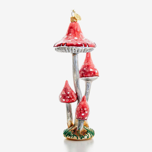 Red Mushroom Group Ornament