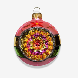 Nostalgic 8 Reflector Ornament in Vivid Pink