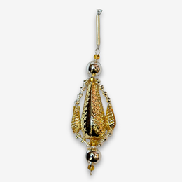Tear Drop Shaped Beaded Ornament