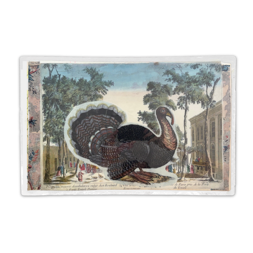 One-of-a-Kind Collaged Turkey Mat (#21)