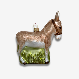 Beige Donkey Ornament