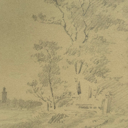 19th-century French Pencil Drawing by Alphonse Baril (#33)