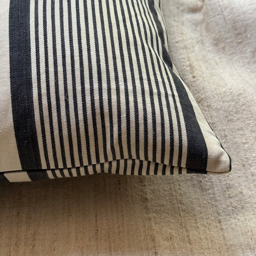 Custom 19th-century French Ticking Pillow (#46)