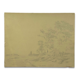 19th-century French Pencil Drawing by Alphonse Baril (#33)