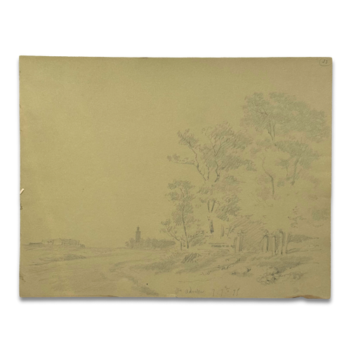 19th-century French Pencil Drawing by Alphonse Baril (#33)
