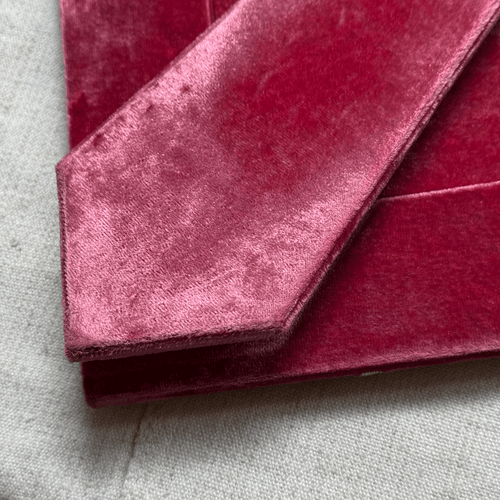 Liza Stems Silk Velvet Square Tabletop Frame in Poppy (#21)