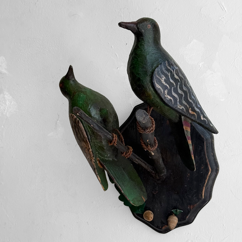 Early 20th-century Black Forest Carved Birds (BFB-16)
