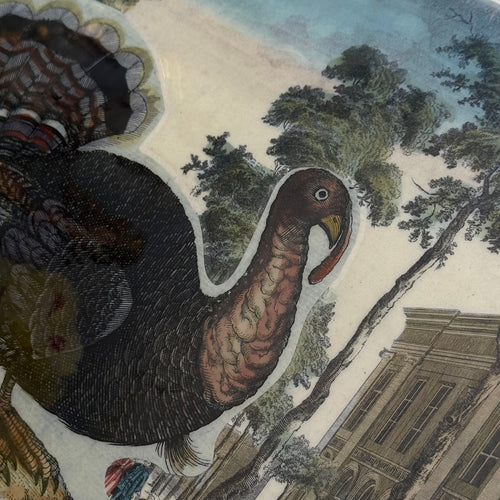 One-of-a-Kind Collaged Turkey Mat (#21)