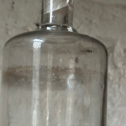 Antique French Apothecary Bottle with Stopper (#21)