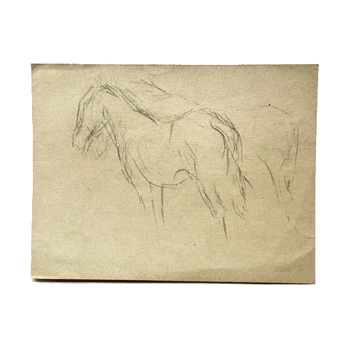 Evert Rabbers Early 20th-century Horse Drawing (ERA47)