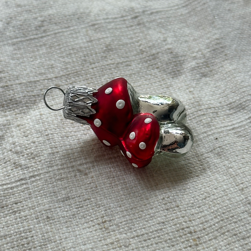 Nostalgic Tiny Double Mushroom Ornament