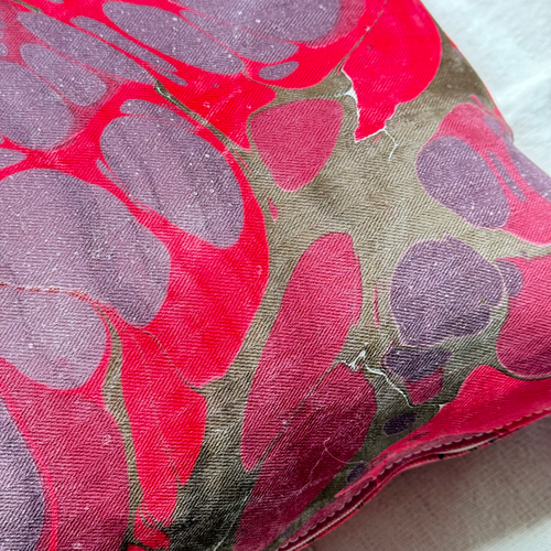 Hand Marbled One-of-a-Kind Pillow (26-10)