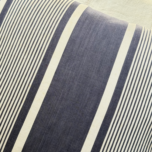 Custom 19th-century French Ticking Pillow (#3-12)