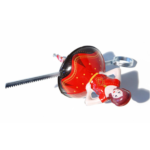 Spinning Tin Ballernina Top