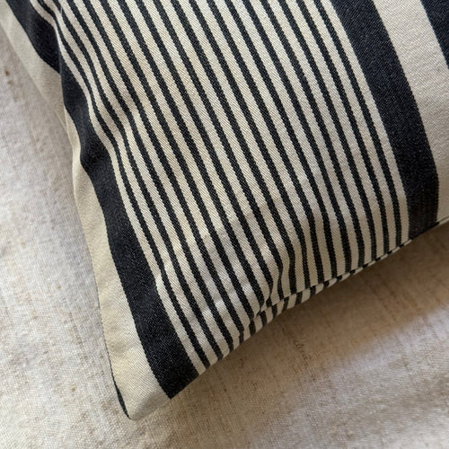 Custom 19th-century French Ticking Pillow (#46)