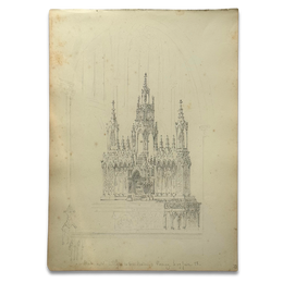19th-century French Pencil Drawing by Alphonse Baril (#50)