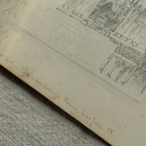 19th-century French Pencil Drawing by Alphonse Baril (#50)
