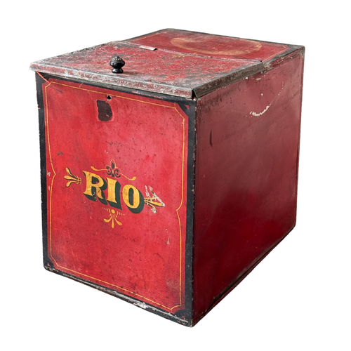Antique “Rio” Tin Container
