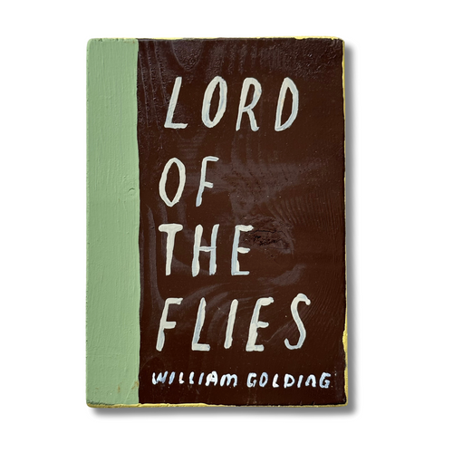 Leanne Shapton "Lord of the Flies" Painted Wooden Book
