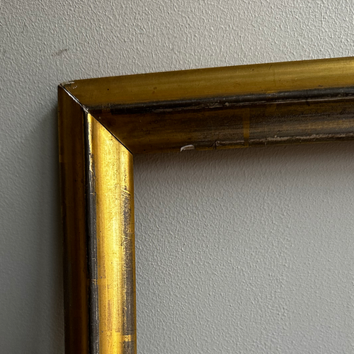 16.75" W x 19.25" H Antique 19th Century Gilt Frame #23
