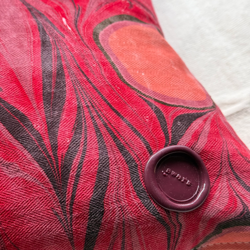 Hand Marbled One-of-a-Kind Pillow (26-10)