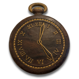 Antique Wooden Watchmaker's Trade Sign