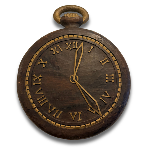 Antique Wooden Watchmaker's Trade Sign
