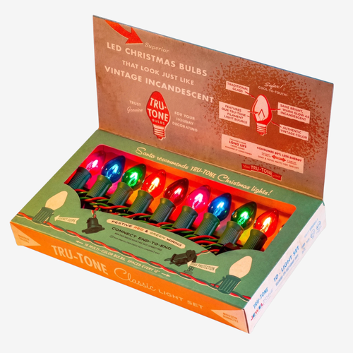Tru-Tone C7 Multicolor 10-Light Strand Set in Jeweltone