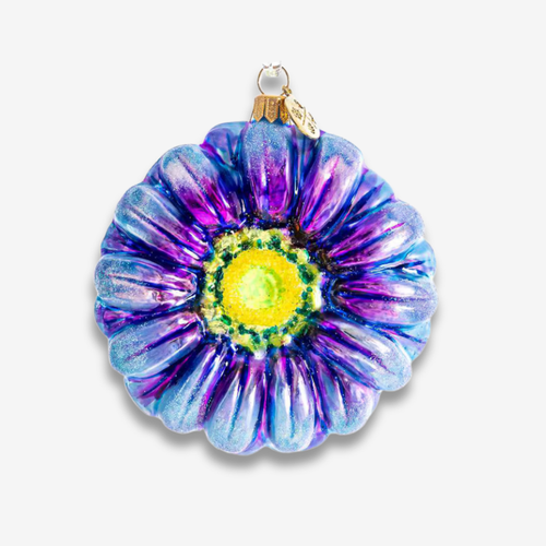 Purple & Blue Gerbera Blossom Ornament