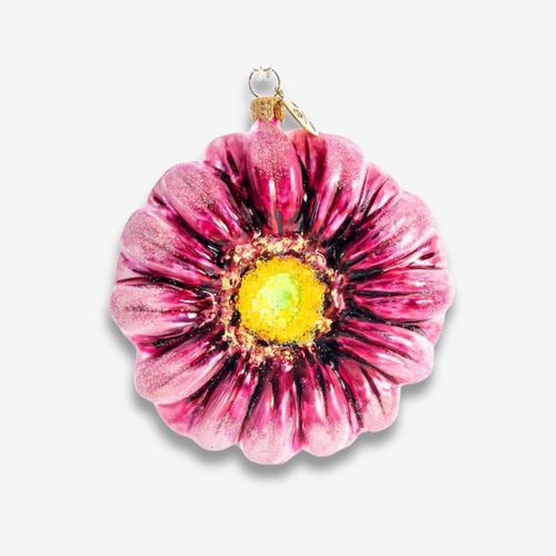 Dark Pink Gerbera Blossom Ornament
