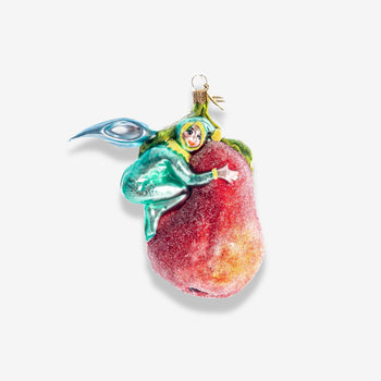 Elf on a Pear Ornament