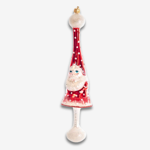 Santa Mushroom Ornament
